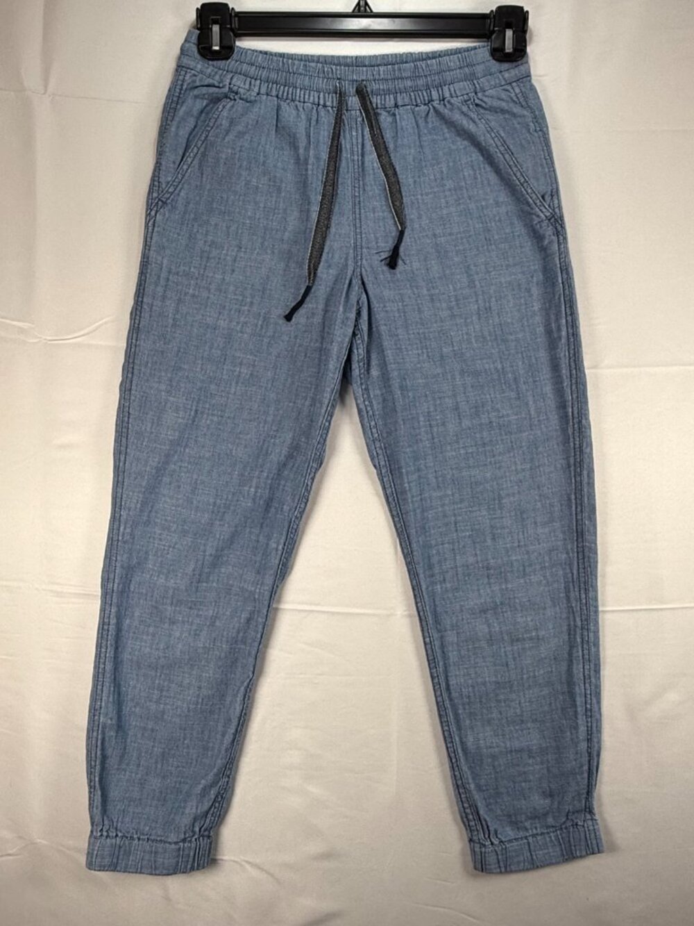 J. Crew Point Sur Seaside Drawstring Pant Chambray Size 2 Elastic Waist Beach